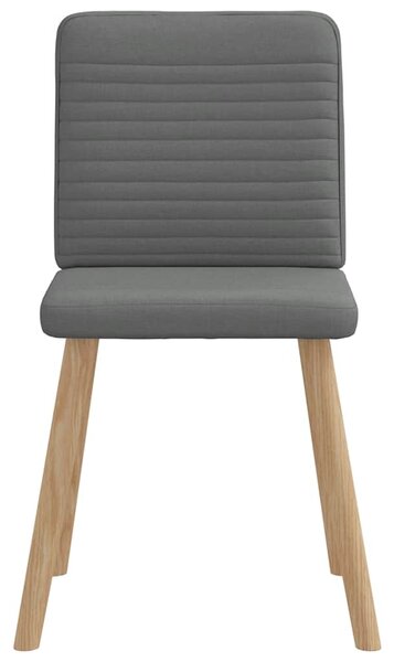 Otočné jídelní židle 6 ks tmavě šedé textil 3315515