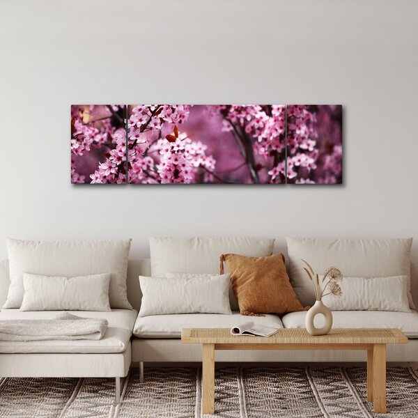 Obraz - Růžová sakura (170x50 cm)