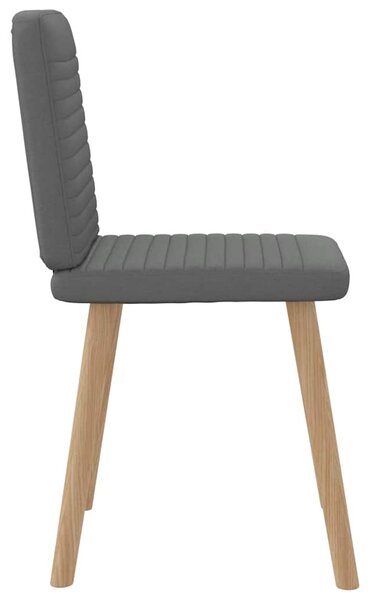Otočné jídelní židle 6 ks tmavě šedé textil 3315515