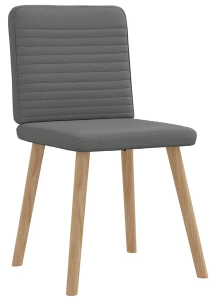 Otočné jídelní židle 6 ks tmavě šedé textil 3315515