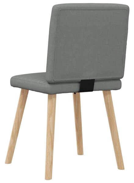 Otočné jídelní židle 6 ks tmavě šedé textil 3315545