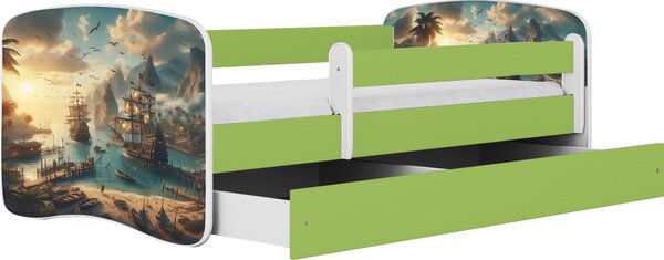 POSTEL PRO DĚTI A MLÁDEŽ 80/160 cm, zelená, bílá MID.YOU - Dětské pokoje sestavy, Online Only