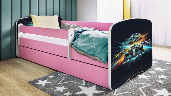 POSTEL PRO DĚTI A MLÁDEŽ 80/160 cm, bílá, pink MID.YOU - Dětské pokoje sestavy, Online Only