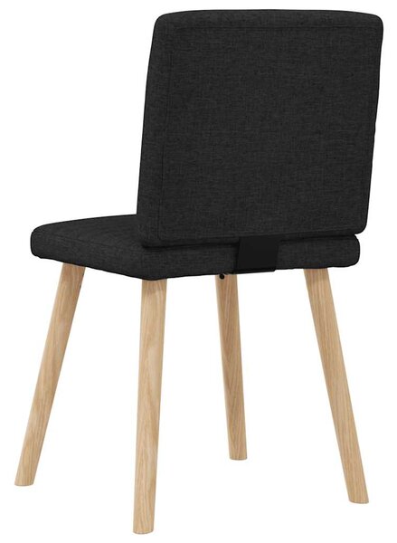 Jídelní židle 6 ks černé textil 3315546