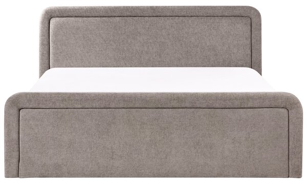 Postel s úložným prostorem Tkanina VIVIERS 180 x 200 cm Taupe