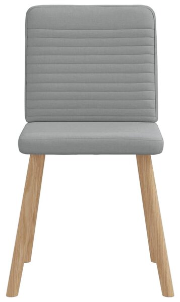 Jídelní židle 6 ks světle šedé textil 3315514