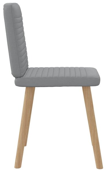 Jídelní židle 6 ks světle šedé textil 3315514