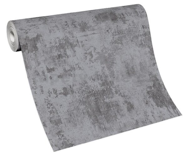 Vliesové tapety na zeď IMITATIONS 2 10238-15, rozměr 10,05 m x 0,53 m, industriální stěrka šedá, Erismann