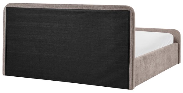 Postel s úložným prostorem Tkanina VIVIERS 180 x 200 cm Taupe