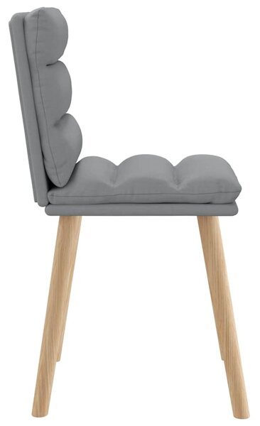 Jídelní židle 6 ks světle šedé textil 3315663