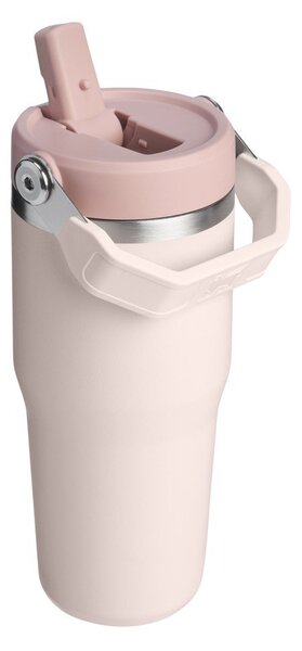 Světle růžová termoska z nerezové oceli 410 ml IceFlow™ Flip Straw 2.0 Tumbler Rose Quartz – Stanley