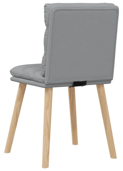 Jídelní židle 6 ks světle šedé textil 3315663