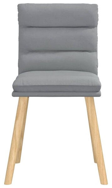 Jídelní židle 6 ks světle šedé textil 3315663