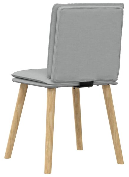 Jídelní židle 6 ks světle šedé textil 3315625