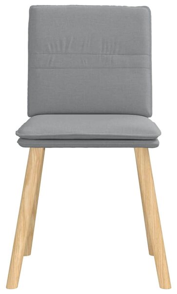 Jídelní židle 6 ks světle šedé textil 3315625
