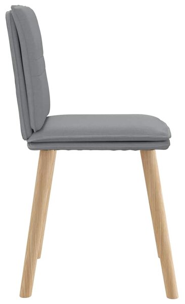 Jídelní židle 6 ks světle šedé textil 3315625