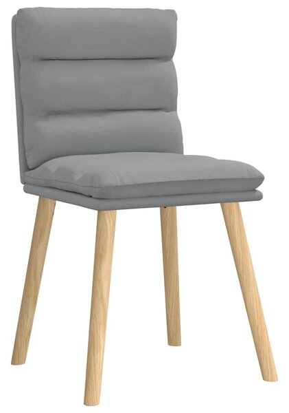 Jídelní židle 6 ks světle šedé textil 3315663