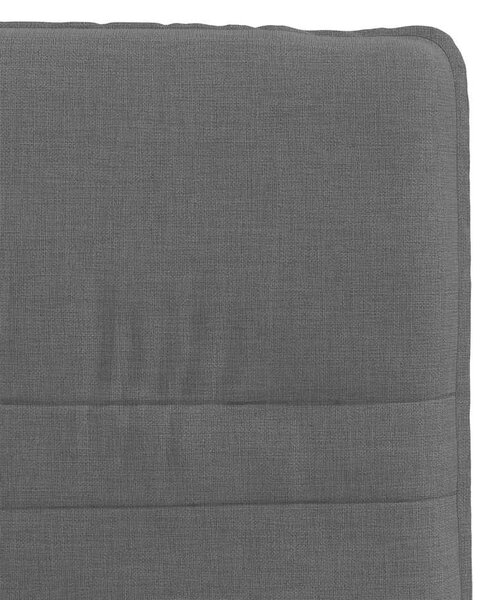 Otočné jídelní židle 6 ks tmavě šedé textil 3315626