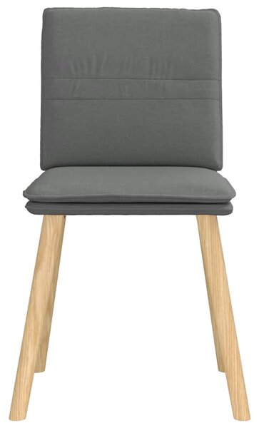 Otočné jídelní židle 6 ks tmavě šedé textil 3315626