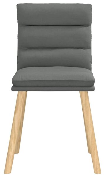 Otočné jídelní židle 6 ks tmavě šedé textil 3315664