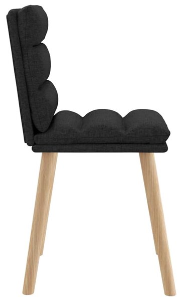 Jídelní židle 6 ks černé textil 3315665