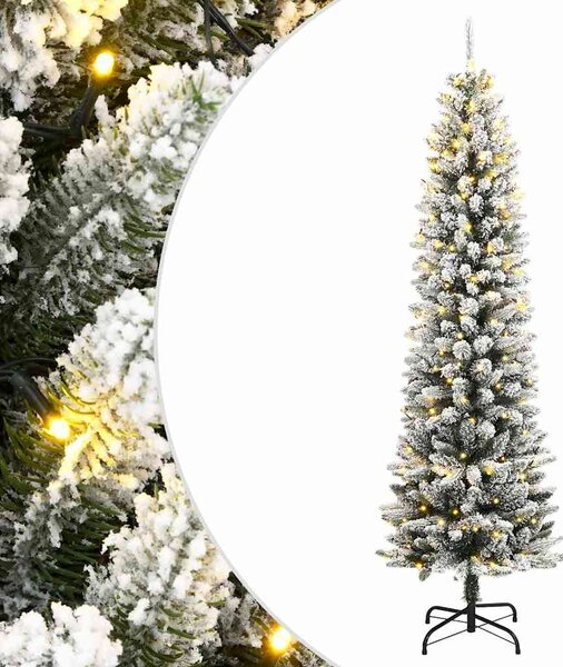 Umělý vánoční stromek se 150 LED a sněhem 120 cm 3315768
