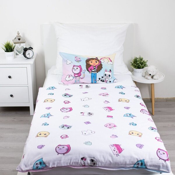 Bavlněné dětské povlečení do postýlky 100x135 cm Gabby's Dollhouse "Sugar Dream" – Jerry Fabrics