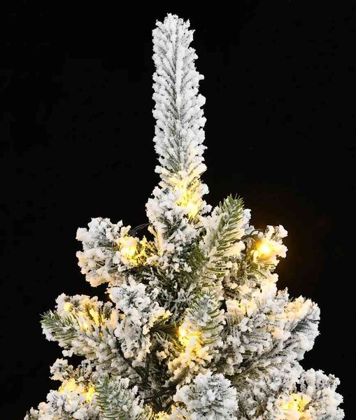 Umělý vánoční stromek se 150 LED a sněhem 120 cm 3315768