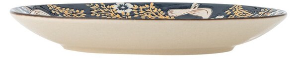 Modrý dezertní talíř z kameniny ø 16 cm Hezha – Bloomingville