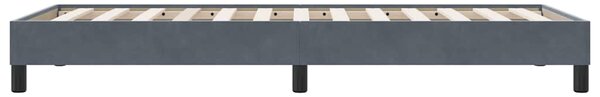 Postel Box Spring bez matrace tmavě šedá 80x210 cm samet 3315802