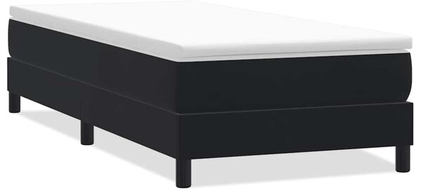 Postel Box Spring bez matrace černá 100x210 cm samet 3315815