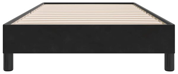 Postel Box Spring bez matrace černá 100x210 cm samet 3315815