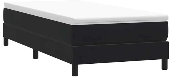Postel Box Spring bez matrace černá 100x210 cm samet 3315815