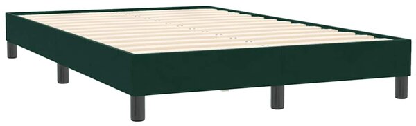 Postel Box Spring bez matrace tmavě zelená 120x210 cm samet 3315822