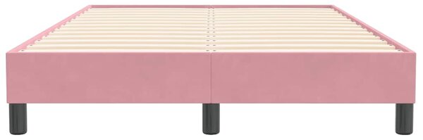 Postel Box Spring bez matrace růžová 120x210 cm samet 3315824