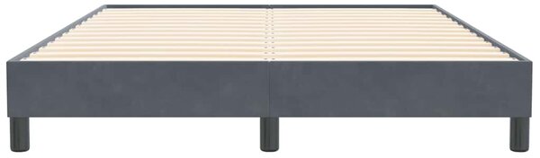 Postel Box Spring bez matrace tmavě šedá 160x210 cm samet 3315832