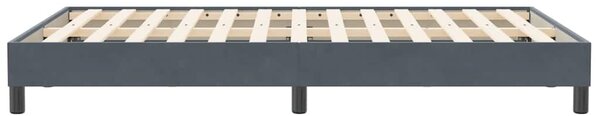 Postel Box Spring bez matrace tmavě šedá 120x210 cm samet 3315820