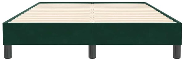 Postel Box Spring bez matrace tmavě zelená 120x210 cm samet 3315822