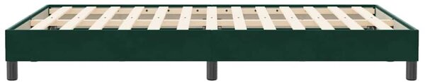 Postel Box Spring bez matrace tmavě zelená 120x210 cm samet 3315822