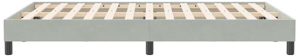 Postel Box Spring bez matrace světle šedá 120x210 cm samet 3315819