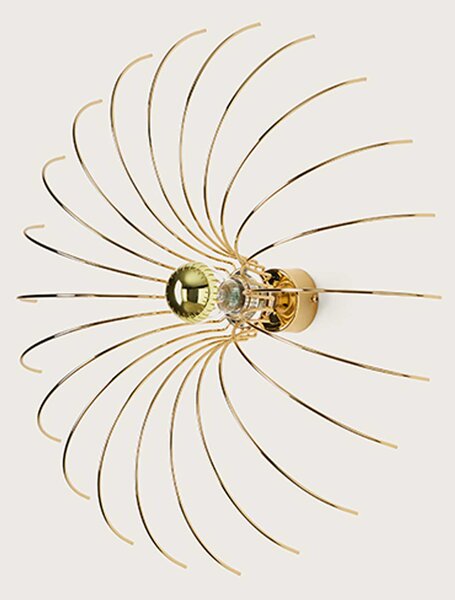 Aromas Spider E27 nástěnné svítidlo ZlatáØ520mm