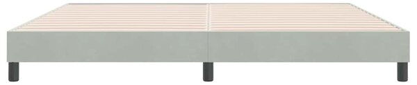 Postel Box Spring bez matrace světle šedá 180x210 cm samet 3315837