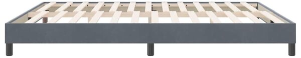 Postel Box Spring bez matrace tmavě šedá 180x210 cm samet 3315838