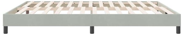 Postel Box Spring bez matrace světle šedá 180x210 cm samet 3315837