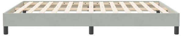 Postel Box Spring bez matrace světle šedá 160x210 cm samet 3315831
