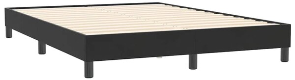 Box spring postel s matrací černá 160x210 cm samet 3316409