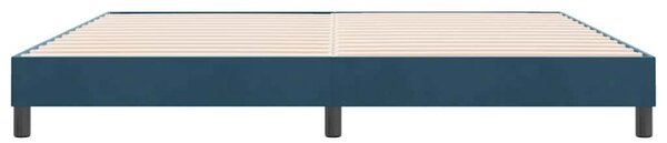 Postel Box Spring bez matrace tmavě modrá 180x210 cm samet 3315841