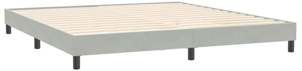Postel Box Spring bez matrace světle šedá 200x210 cm Velvet 3315843