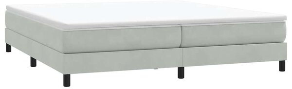 Postel Box Spring bez matrace světle šedá 200x210 cm Velvet 3315843