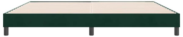 Postel Box Spring bez matrace tmavě zelená 180x210 cm samet 3315840